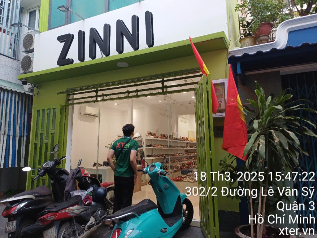 Triển khai thành công tiệm giày Zinni