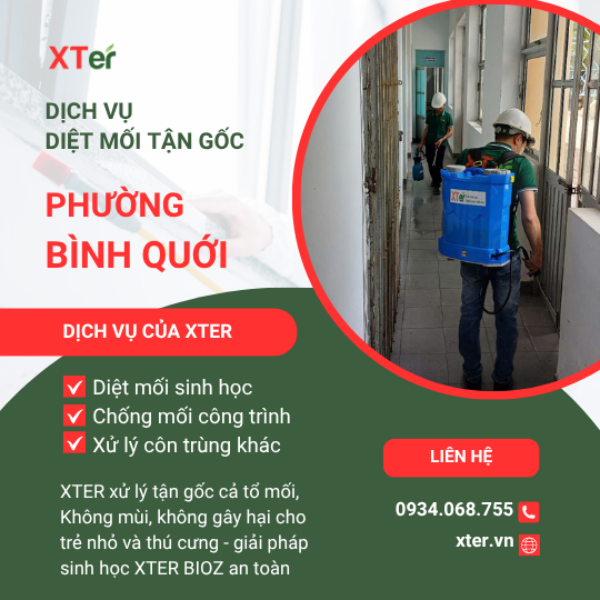 Dịch vụ diệt mối tận gốc tại Bình Quới