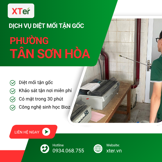 Dịch vụ diệt mối tận gốc tại Tân Sơn Hòa